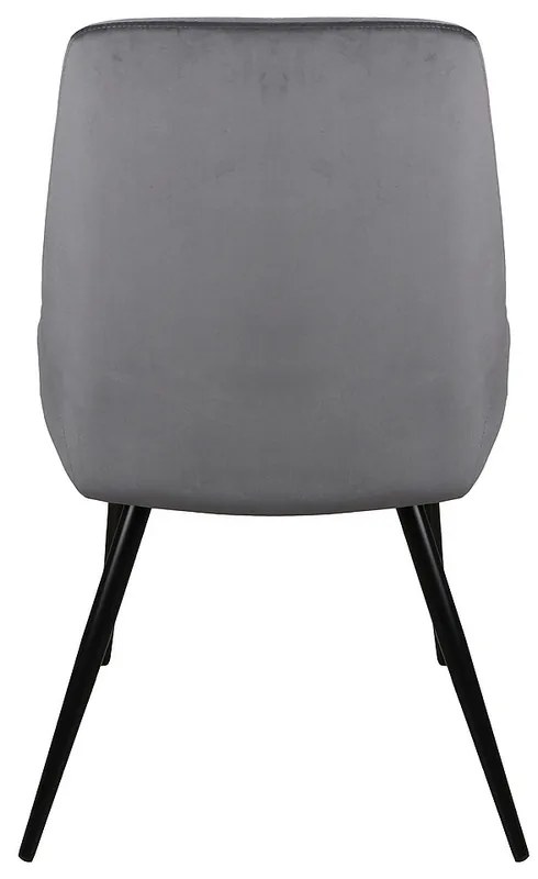 Scaun de bucaterie Cobe Velvet, gri
