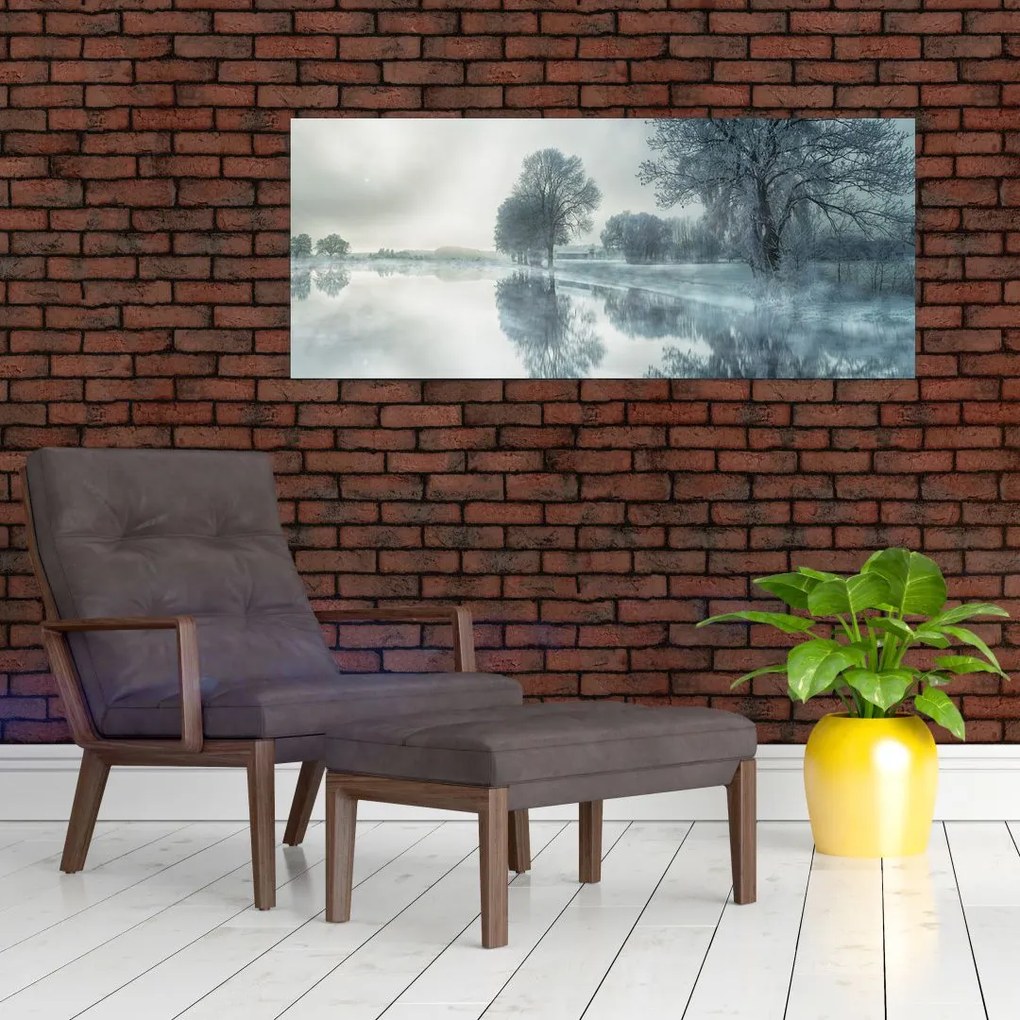 Tablou cu natura iarna (120x50 cm)