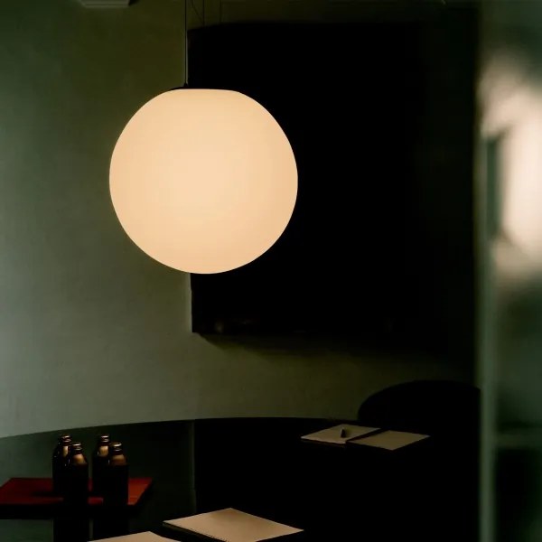 Ideal Lux - Pendul MAPA 1xE27/42W/230V Ø 40 cm alb