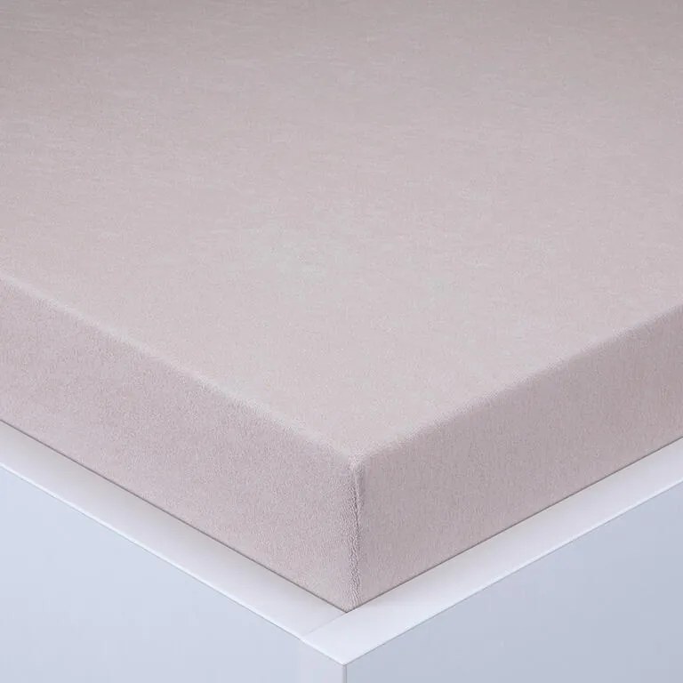 Cearşaf cu elastic frotir EXCLUSIVE culoarea cafelei set 2 buc 90 x 200 cm