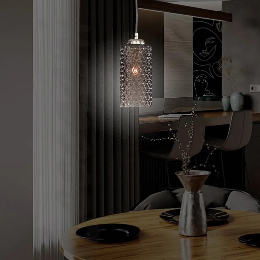Lustra, Pendul modern design italian 10000 fumuriu