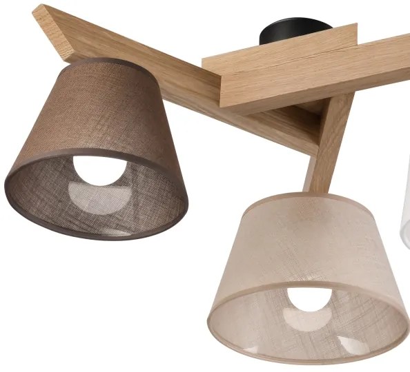 Lustră aplicată Brilagi ANTHONY 3xE14/40W/230V stejar