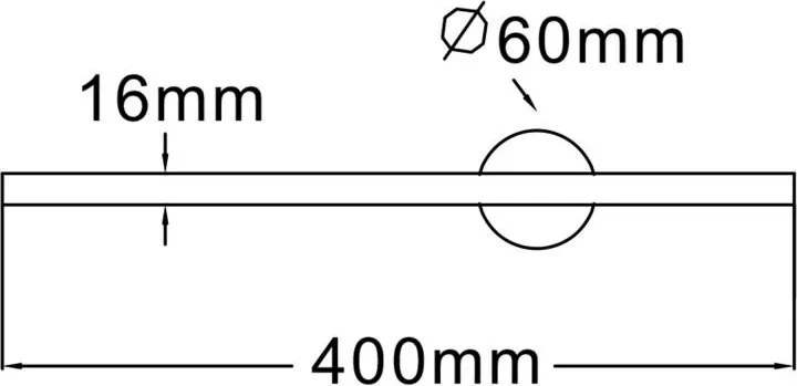 Aplica de perete LED pivotanta design liniar TROY 40cm