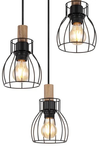 Lustră pe cablu Globo 15326-3H1 MINA 3xE27/40W/230V