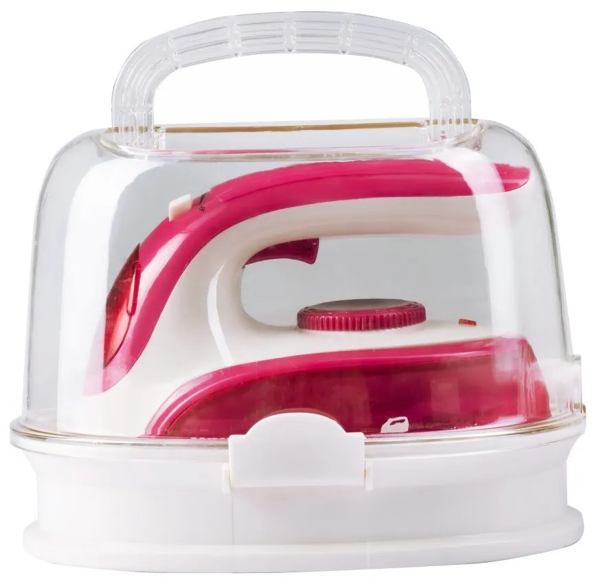 Fier calcat de voiaj Hausberg HB-7910RZ, 900W, rezervor de apa 50ml, Roz