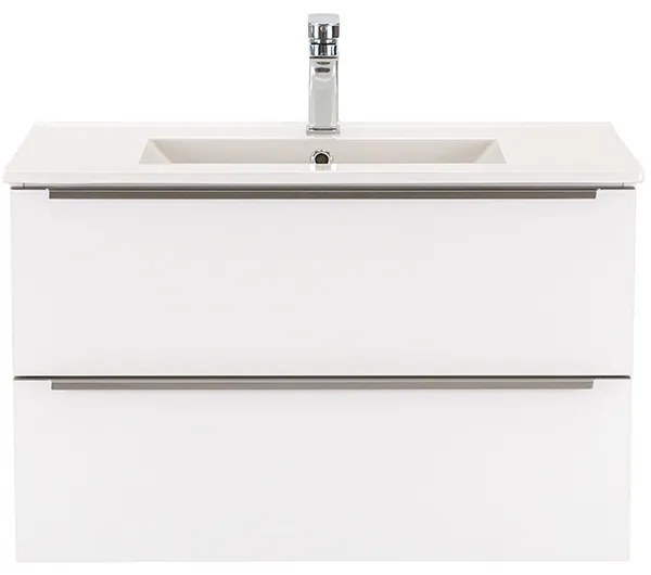 Dulap inferior Vario Trim 80 cu lavoar alb-alb
