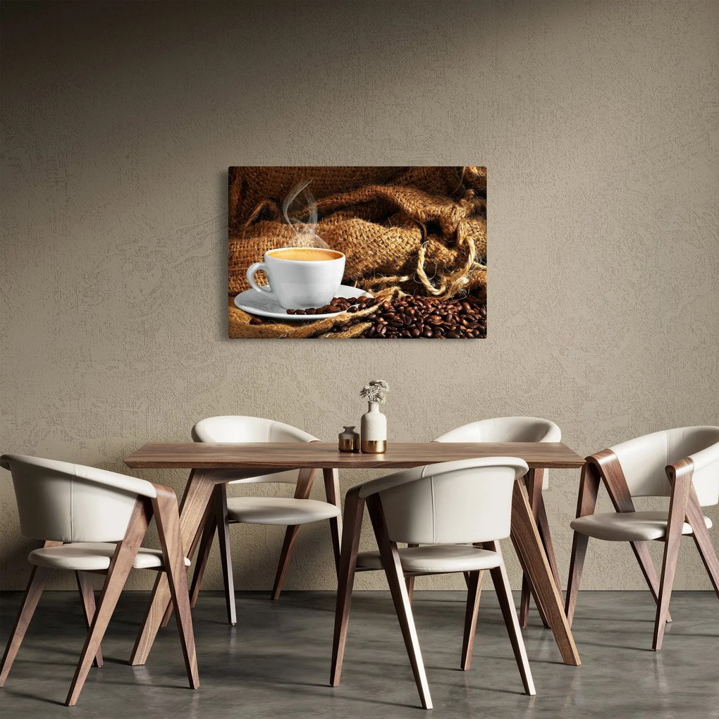 Tablou - O ceașcă de cafea (90x60 cm)