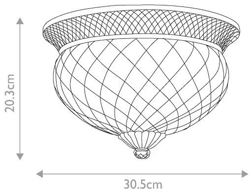 Plafonieră PLANTATION 2xE27/60W/230V Hinkley