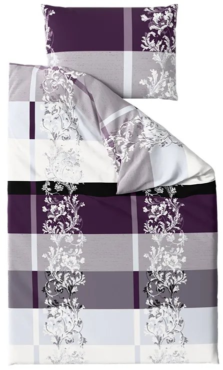 Lenjerie de pat din microfibra LUXURY mov Dimensiune lenjerie de pat: 70 x 90 cm | 140 x 200 cm