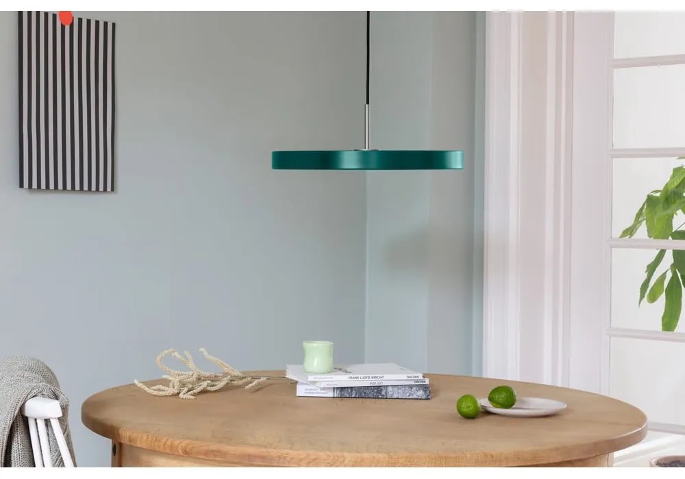 Lustră verde-închis LED cu abajur din metal ø 43 cm Asteria Medium – UMAGE