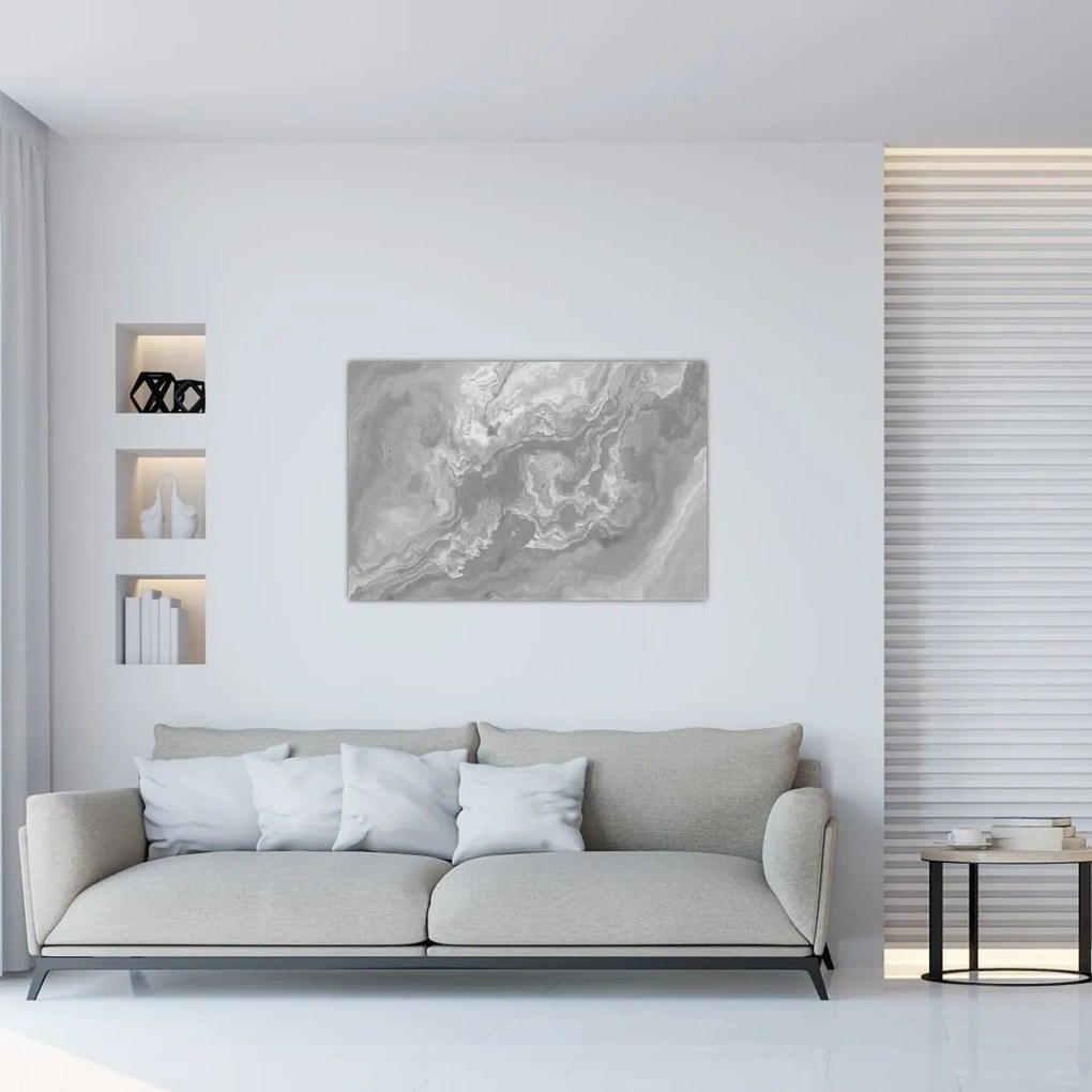 Tablou - Marmură în alb-negru (90x60 cm)