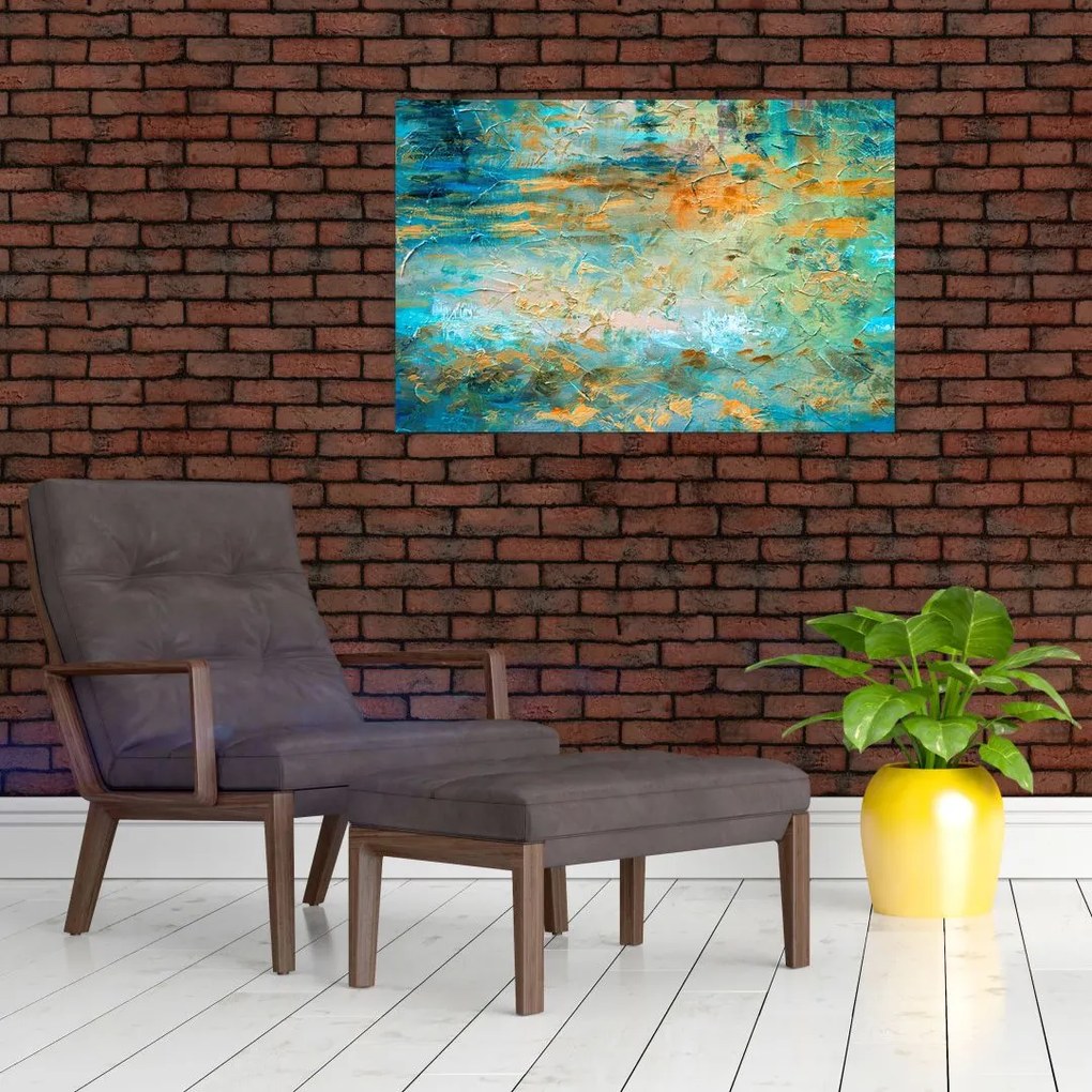 Tablou - Abstract albastru (90x60 cm)