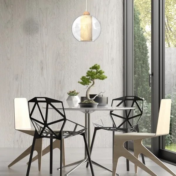 Lustră pe cablu TELA 1xE27/60W/230V d. 25 cm