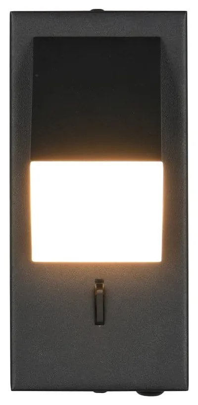 Aplică de perete negru-mat LED Raglan – Trio