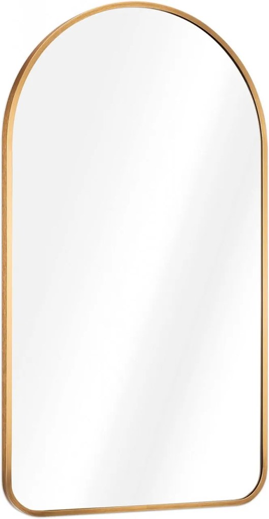 OGAU9 - Oglinda 45 x 80 cm, pentru perete, ornamentala dormitor, living, baie - Aurie