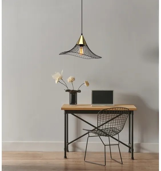 Lustră pe cablu ALURA 1xE27/60W/230V d. 50 cm negru