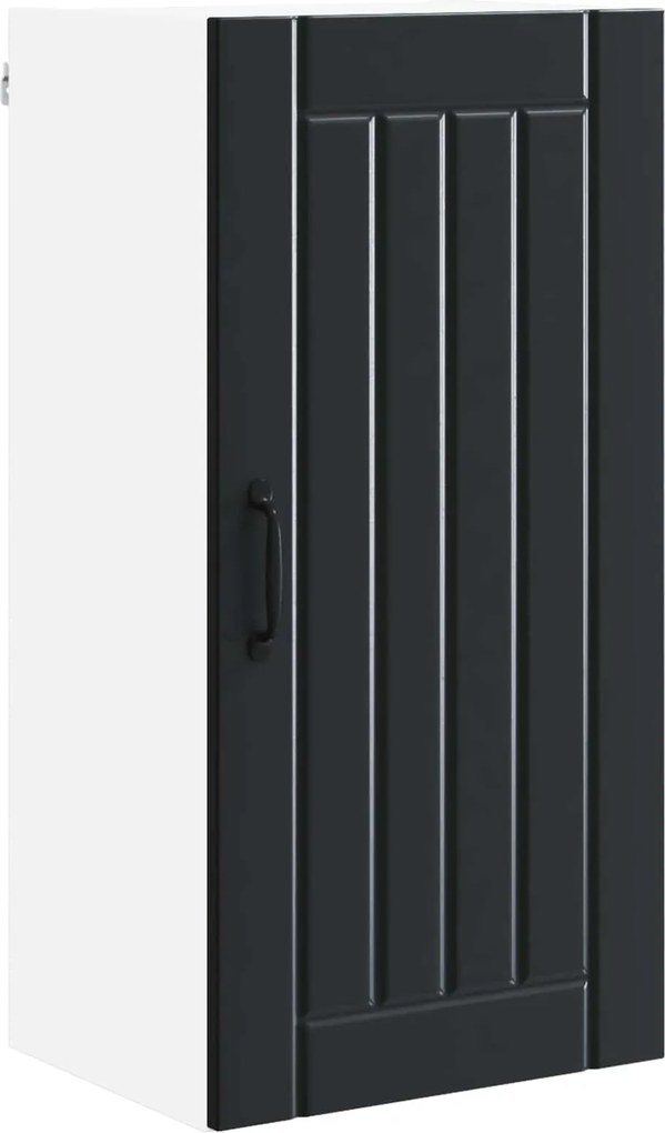 vidaXL Dulap de bucătărie Negru 40 x 31 x 80 cm Lemn compozit