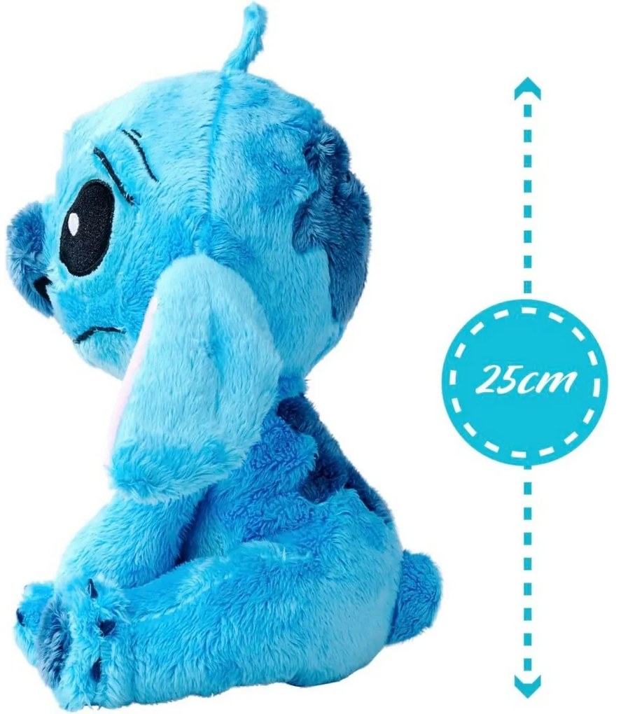 Jucărie de pluș Rappa Stitch șezând dimensiune. M,albastru