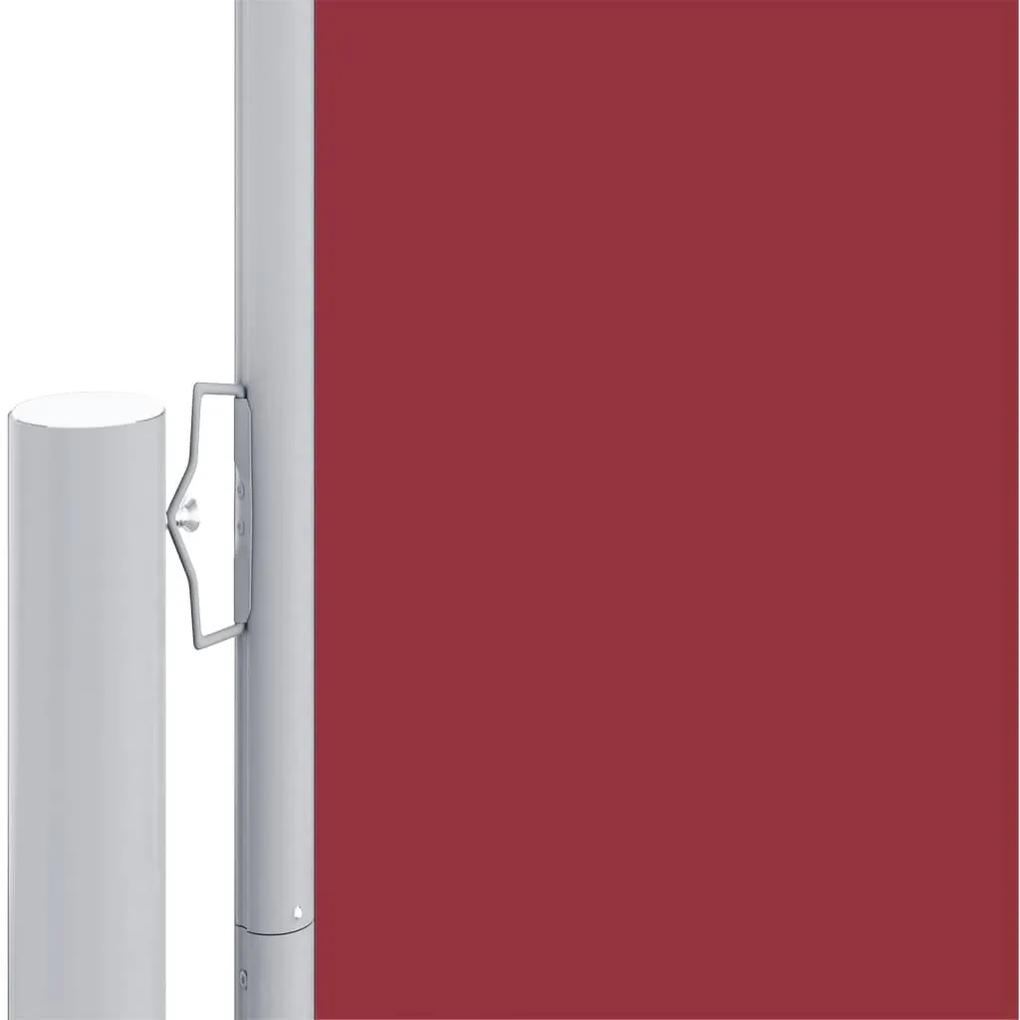 Copertina laterala retractabila, rosu, 160x1000 cm Rosu, 160 x 1000 cm