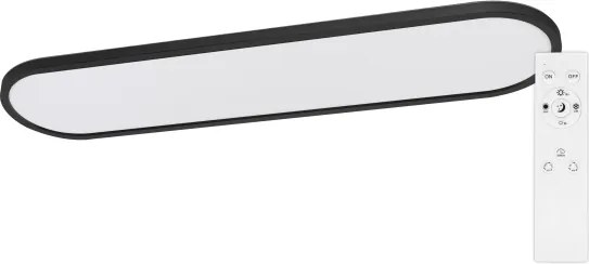Top Light -LED plafonieră/suspensie OVAL LED/36W/230V 3000-6500K negru + telecomandă