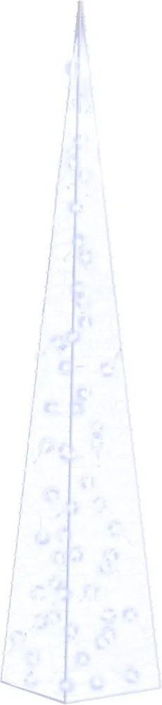 vidaXL Con de lumină cu LED decorativ, albastru, 120 cm, acril