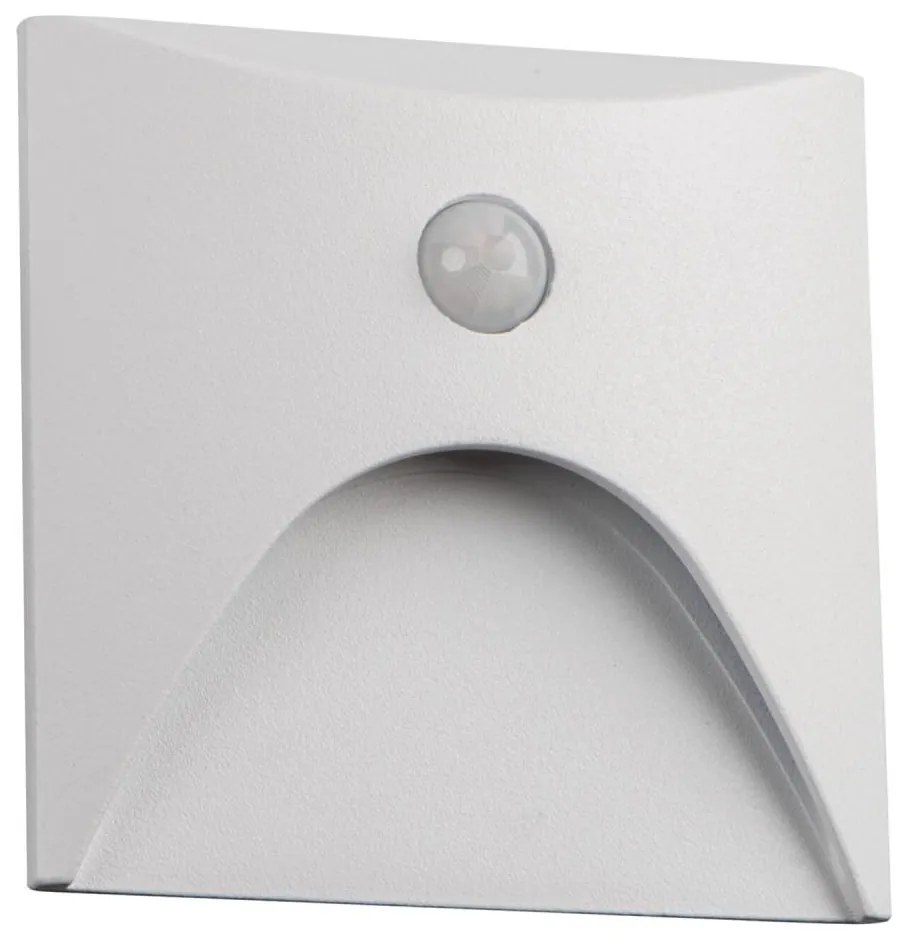 Kanlux 39141 - Aplica LED pentru scări EXIN cu senzor, 2,5W/230V, 4000K, IP65, alb, pătrat