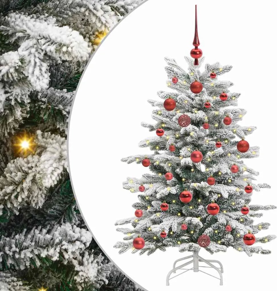 vidaXL Brad de Crăciun artificial cu ramuri articulare Alb 120 cm