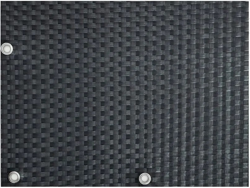 Paravan de balcon din Polyrattan 0,9x3m 1300g/m2 antracit