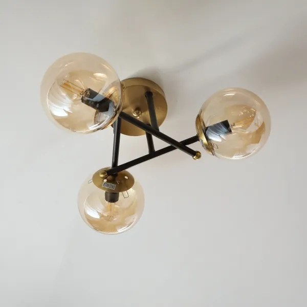 Brilagi - Plafonier aplicat MALIVA 3xE14/15W/230V auriu