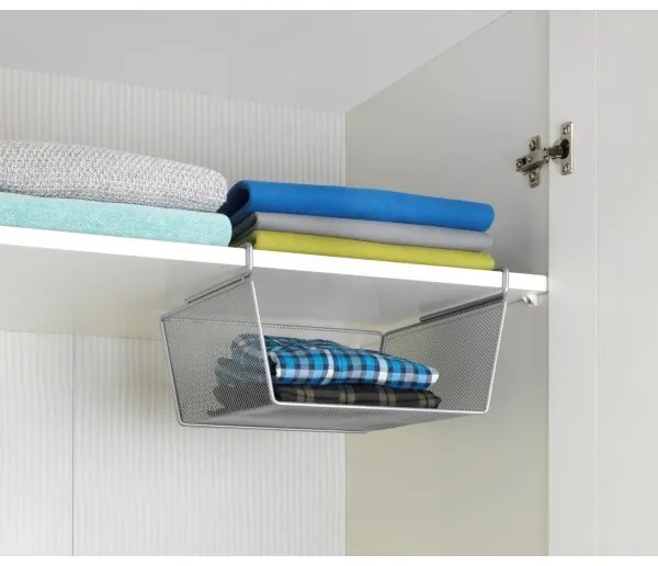 Coș WENKO 53142100, 27,5 x 28 cm, argintiu