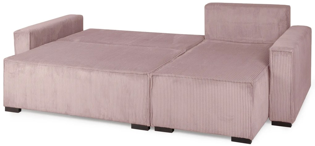 Coltar extensibil cu taburet SMART SET, roz deschis