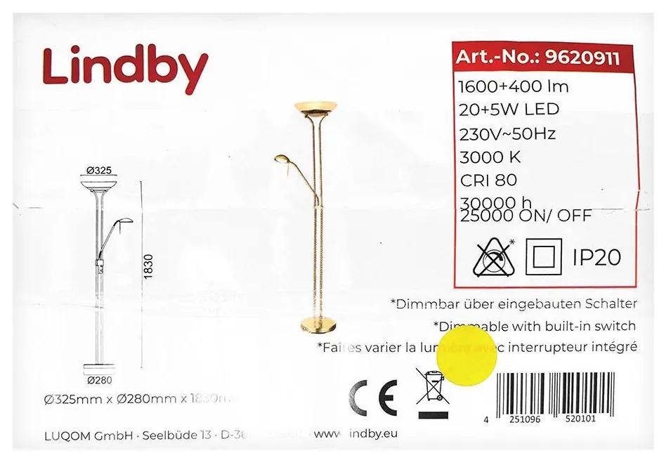 Lampadar LED dimabil YVETA LED/20W/230V + LED/5W/230V Lindby