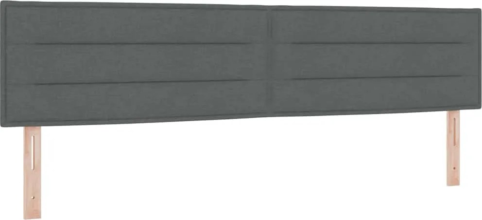 vidaXL Tăblie cap Gri închis 200 cm țesătură