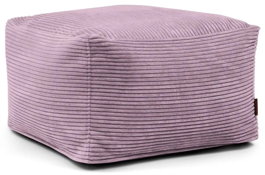 Fotoliu bean bag mov cu tapițerie din catifea reiată Softbox MooG – SLOWDOWN