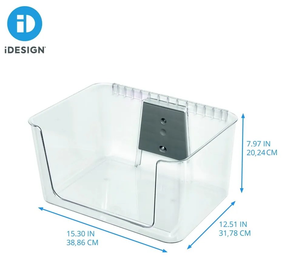 Cutie de depozitare de perete din plastic reciclat iD Wallspace - iDesign