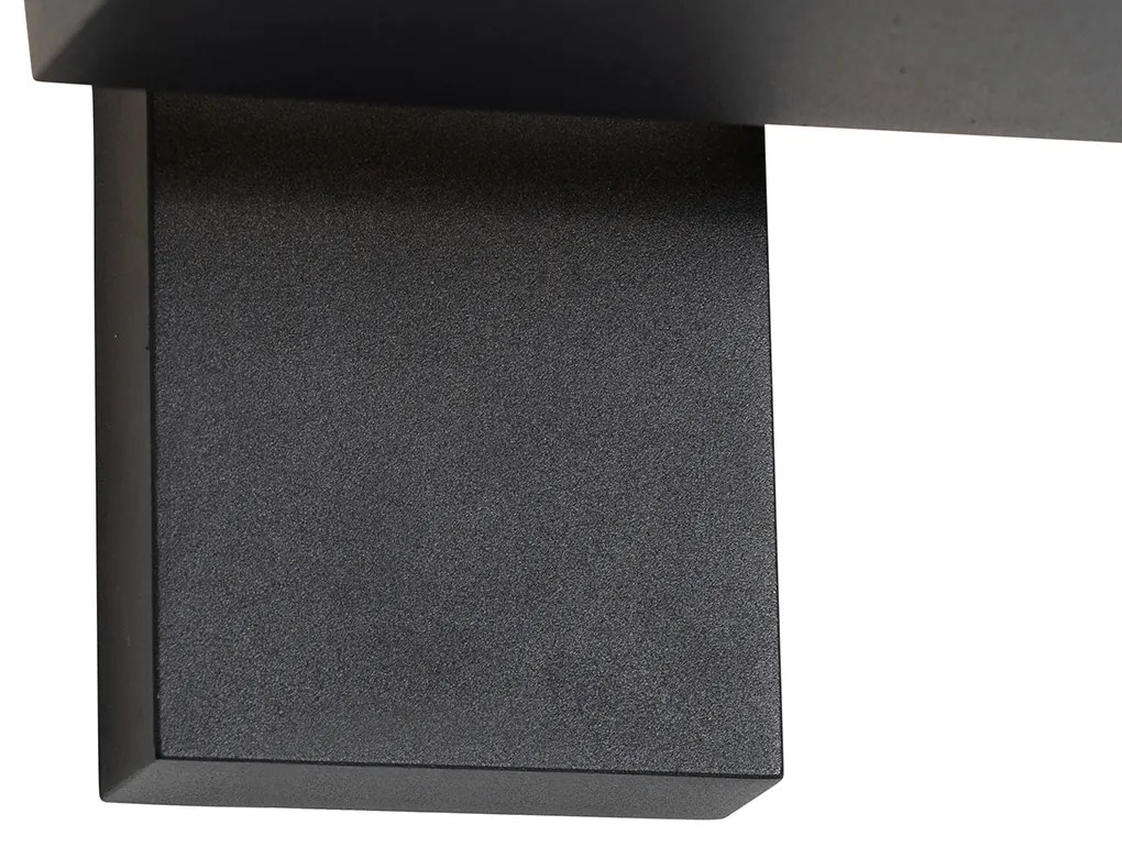 Lampa de perete exterioară neagră cu LED IP54 - Ferdinand
