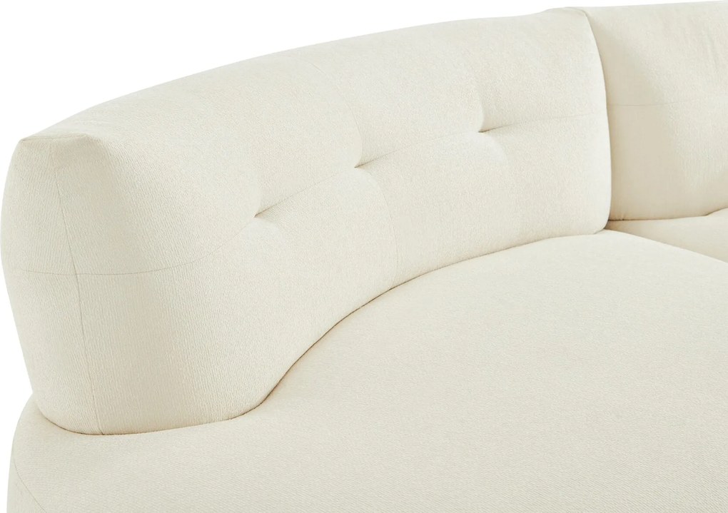 Canapea semirotunda dumonde cu șezut confortabil din spumă HR Vineto 280x140 cm