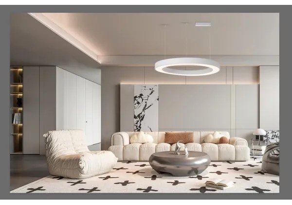Lustră LED dimabilă Immax NEO 07214L  PASTEL LED/68W/230V alb 95cm Tuya + telecomandă