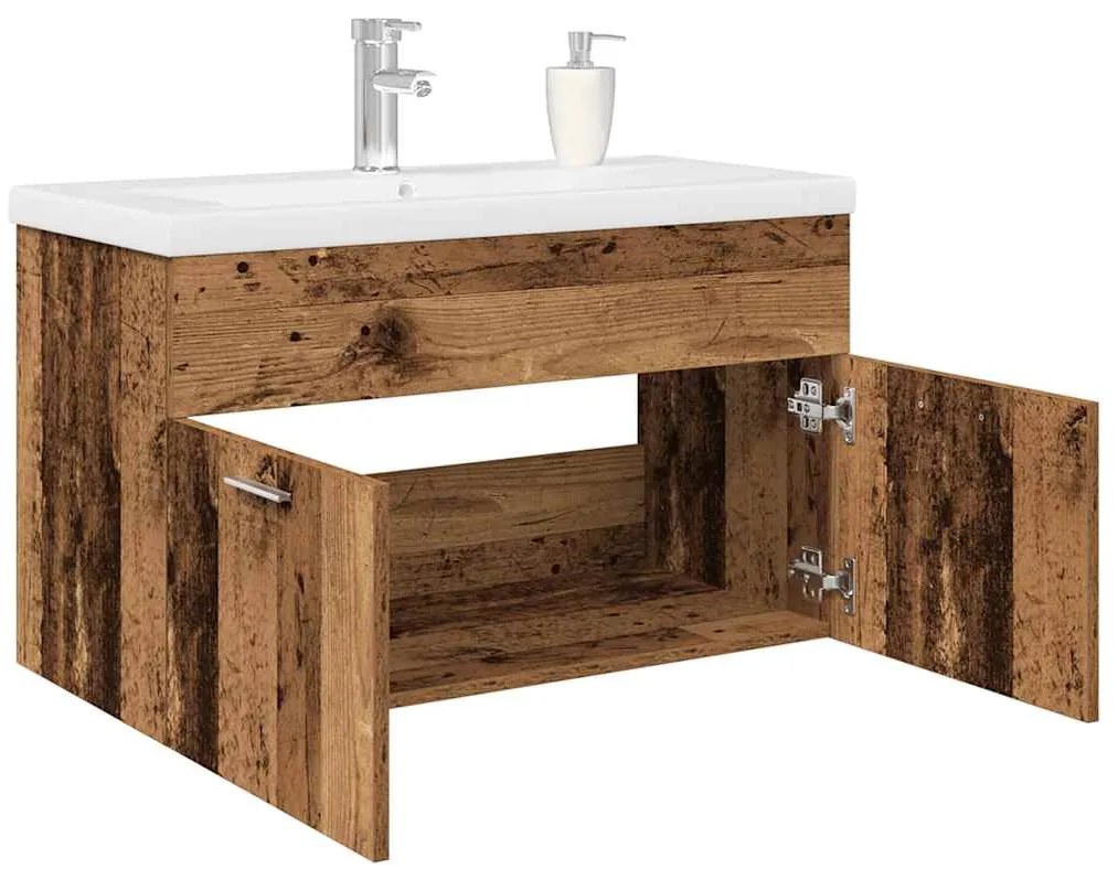 vidaXL Dulap pentru chiuvetă cu chiuvetă încorporată și robinet