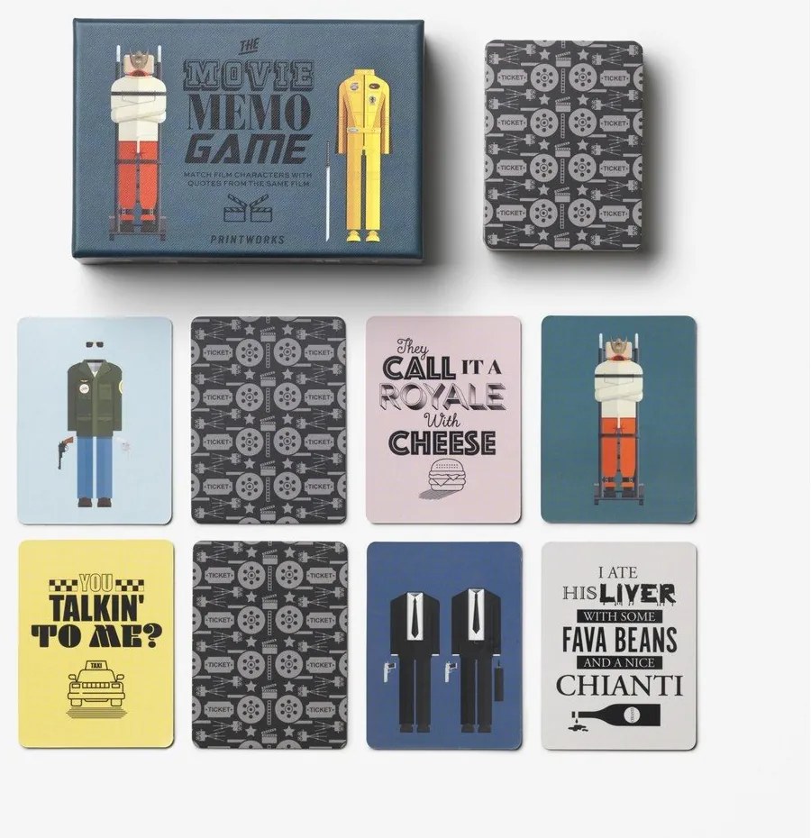 Joc de societate Memo game Movie – Printworks