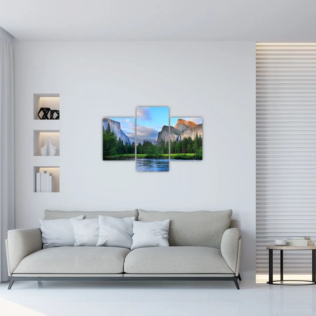 Tablou cu peisaj montan sălbatic (90x60 cm)