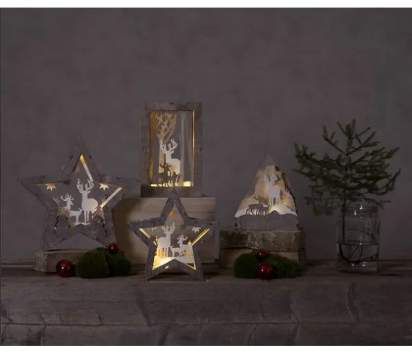 Decorațiune LED de Crăciun FAUNA 10xLED/0,03W/2xAAA Eglo 410413