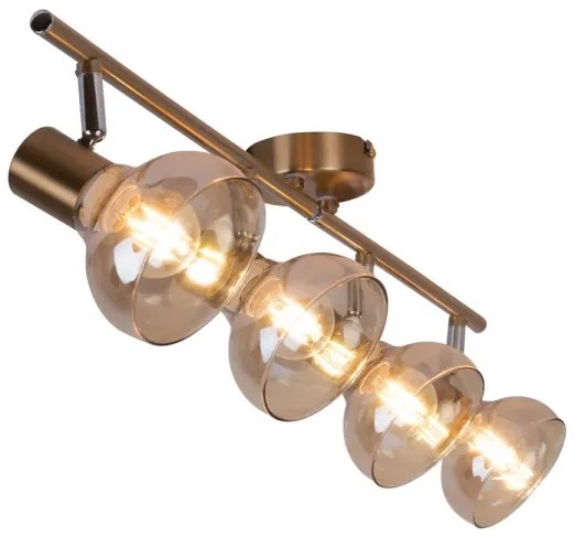 Rabalux 5550 - Lampă spot HOLLY 4xE14/40W/230V auriu