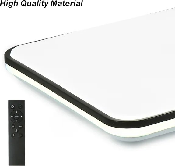 Brilagi - Plafonieră LED SMART dimmabilă, 36W, 230V, 53 x 53 cm, Wi-Fi Tuya + telecomandă