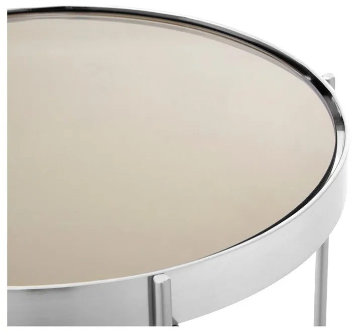 Măsuță auxiliară rotundă cu blat din sticlă ø 33 cm Allure – Premier Housewares