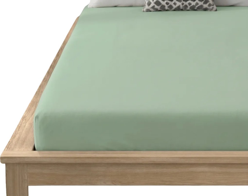 Cearsaf din microfibra MICROVELLE verde deschis 180x200 cm