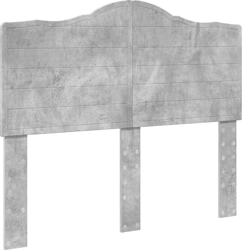 vidaXL Tăblie cap Gri din beton 120 cm Lemn compozit