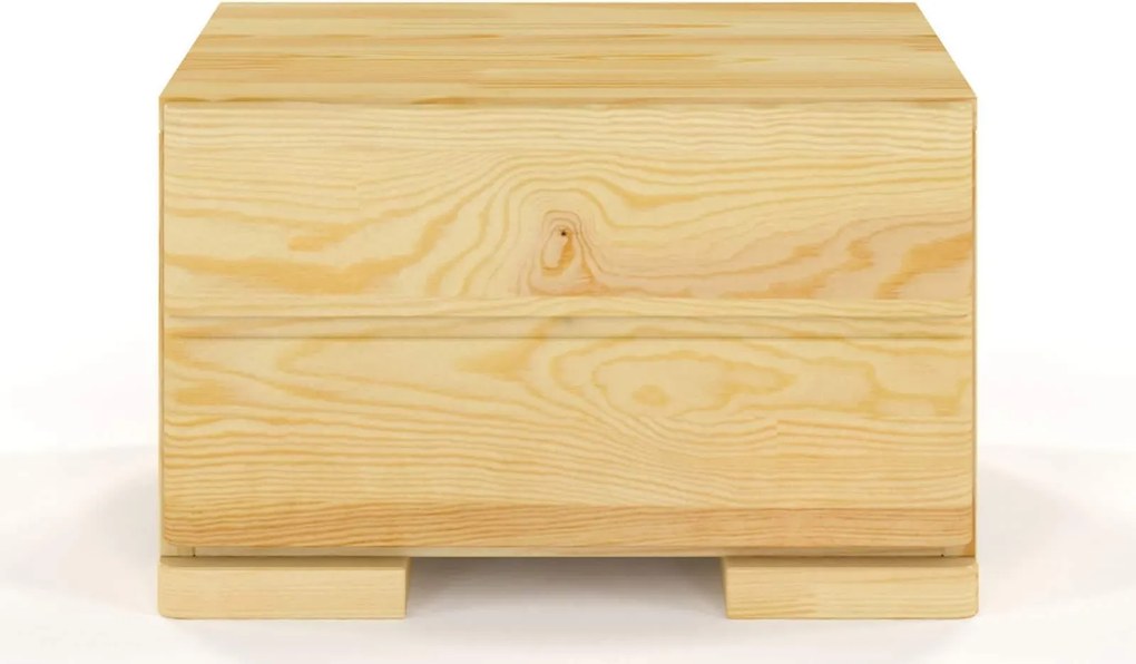 Noptieră lemn masiv TerraCraft 1 Sertar Pin, 40 × 34 × 25 cm