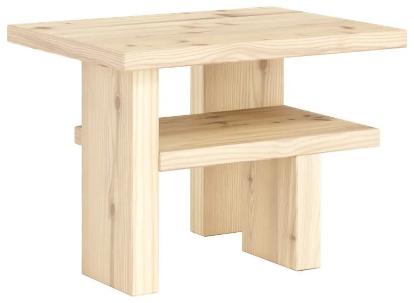 Măsuță auxiliară din lemn de pin 34x45 cm Japan – Karup Design