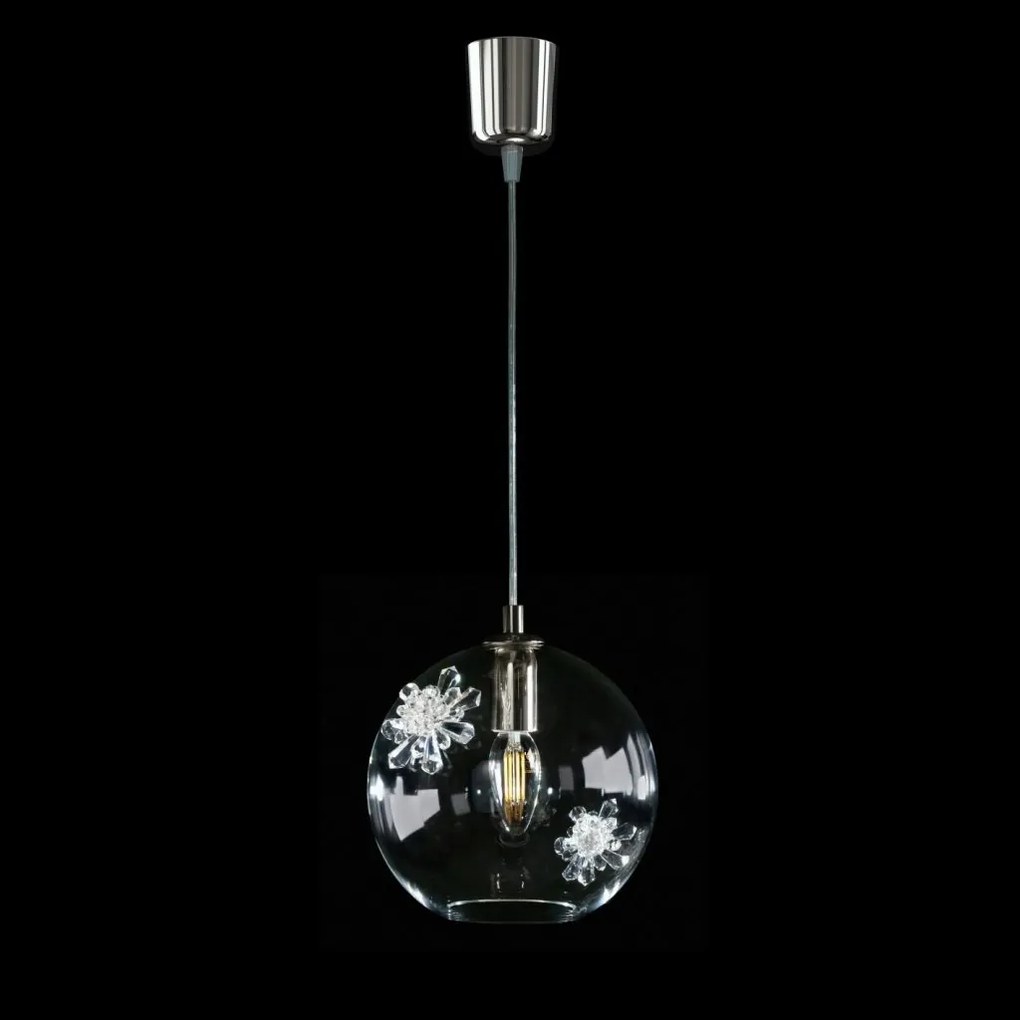 Lustra LUX decorativ fulgi de zapada din cristal SNOWFLAKE 02A
